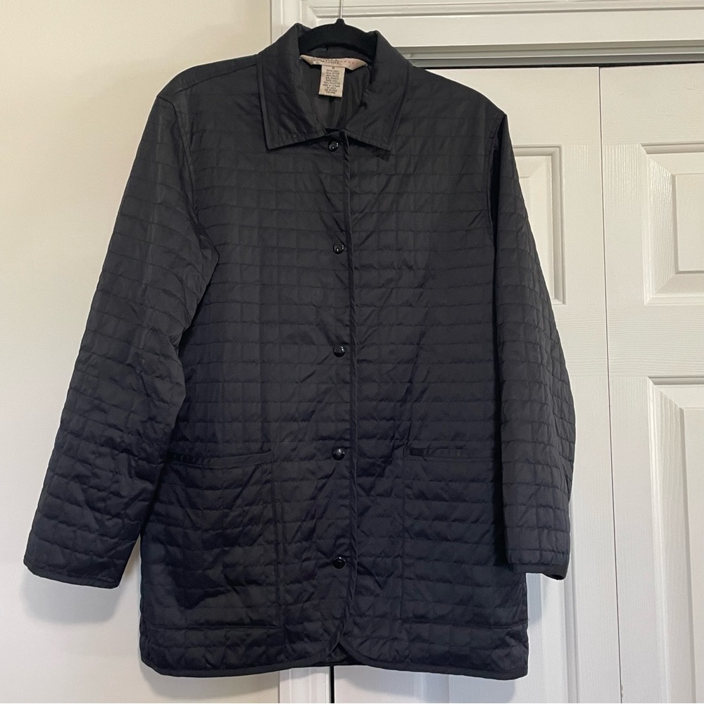 Uniform John Paul Richard Sport Quilted Black Coat Size Medium